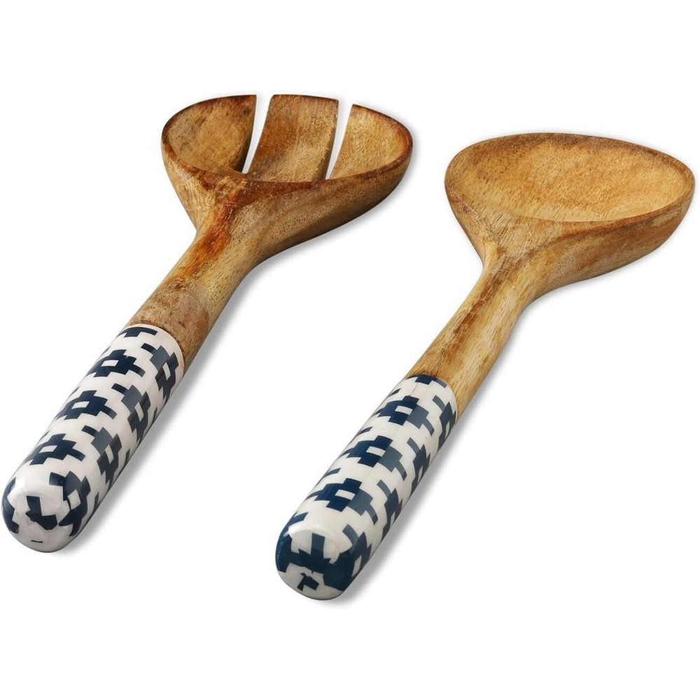 Versatile Mango Wood Serving Tongs - Perfect for Salad & Pasta
